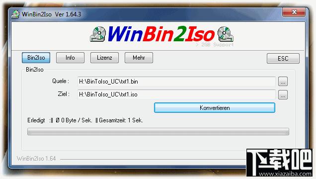 WinBin2Iso,WinBin2Iso Portable x64位,光盘镜像转换工具,镜像转换