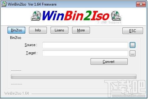 WinBin2Iso,WinBin2Iso Portable x64位,光盘镜像转换工具,镜像转换